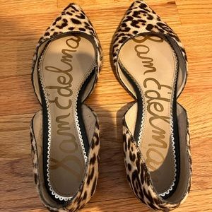 Leopard flats. Size 8 1/2